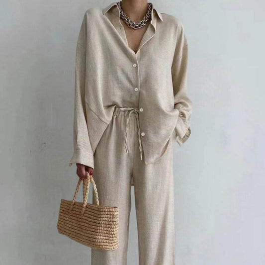 Set camicia e pantaloni in lino - Tayla