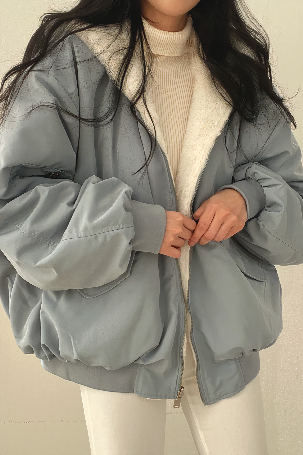 Caro - Cappotto invernale con cappuccio in cashmere