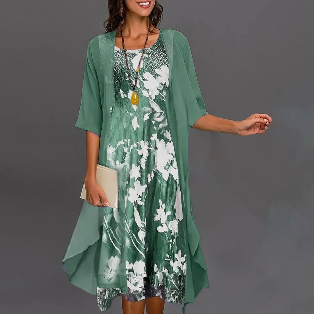 Mia - Abito floreale set due pezzi