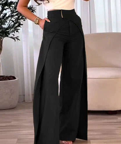 Pantaloni eleganti a vita alta da donna