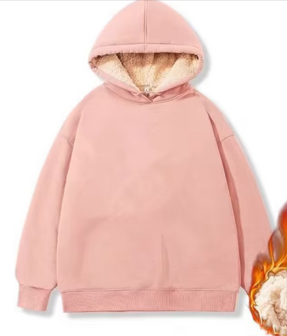 Simon - Giacca in pile Sherpa con cappuccio