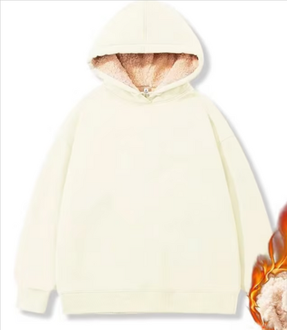 Simon - Giacca in pile Sherpa con cappuccio
