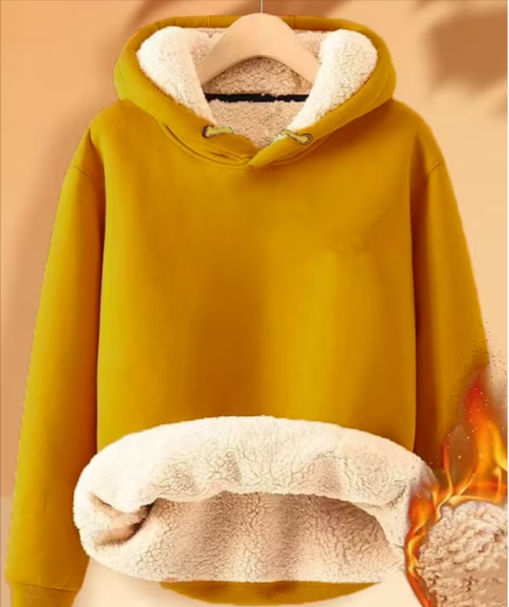 Simon - Giacca in pile Sherpa con cappuccio