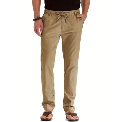 Pantaloni larghi con elastico in vita