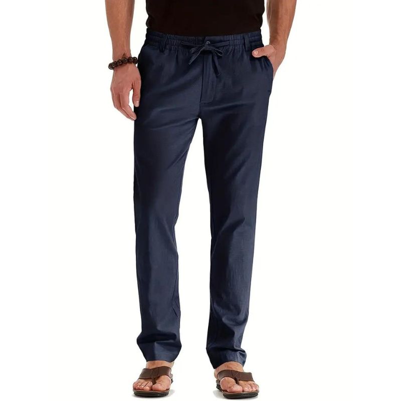 Pantaloni larghi con elastico in vita