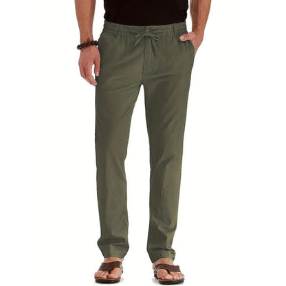 Pantaloni larghi con elastico in vita