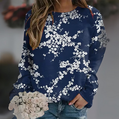 Zephyrine - Manica lunga floreale casual