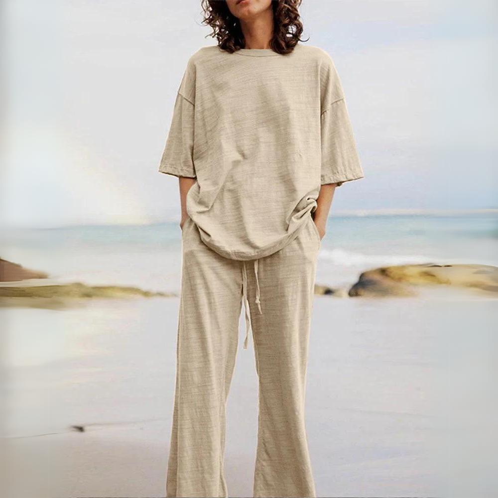 Zoë - Elegante set di lino in cotone