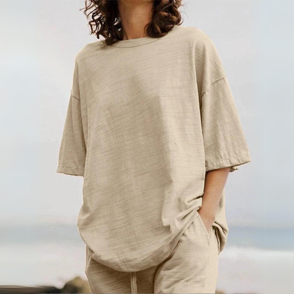 Zoë - Elegante set di lino in cotone
