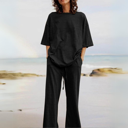 Zoë - Elegante set di lino in cotone