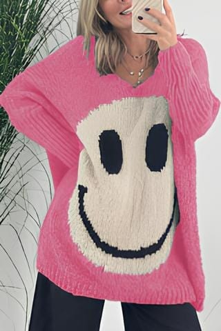 Maglia Smiley da donna