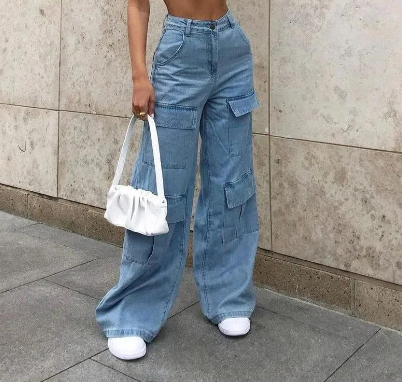Minette | pantaloni cargo in denim