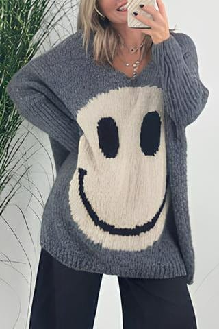 Maglia Smiley da donna